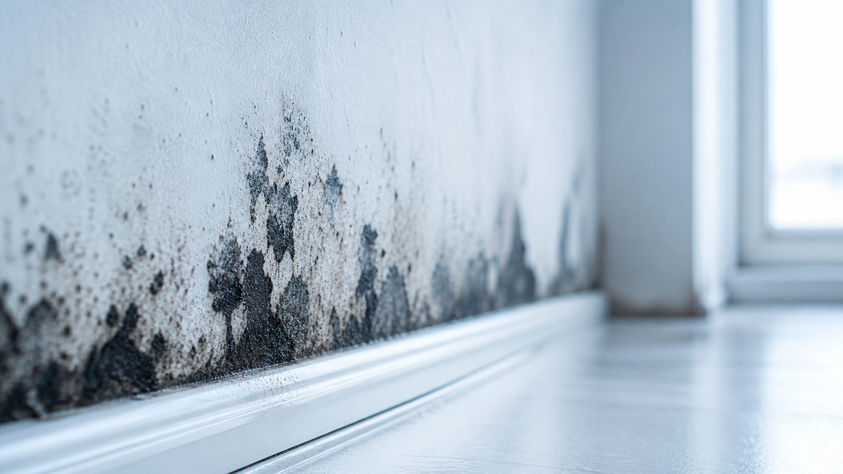 Air sampling tripod set up in a home for black mold testing